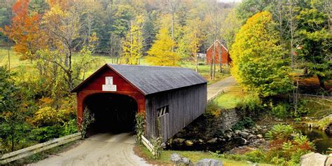 Pretty Autumn Covered Bridge Pictures - Beautiful Bridges