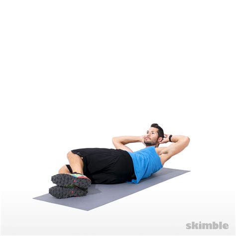 Left Side Crunches - Exercise How-to - Skimble Workout Trainer