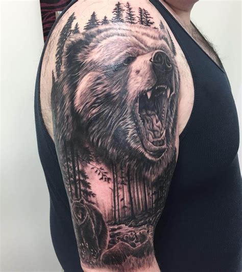 12+ Best Grizzly Bear Tattoo Designs and Ideas | Grizzly bear tattoos ...