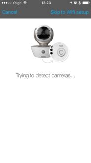 What are the steps to setup my Hubble camera on iOS using Wi-Fi®?