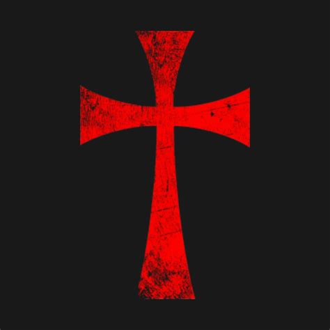 Distressed Crusader Knights Templar Cross - Knights Templar - Tapestry ...