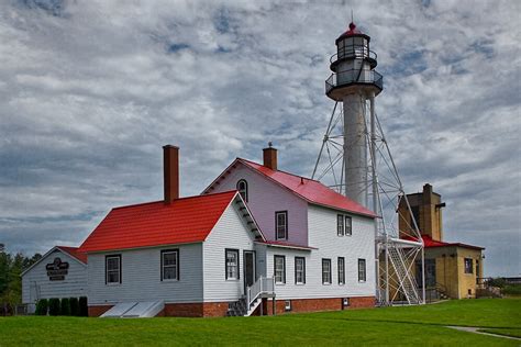 "Lighthouse at Whitefish Point in the Upper Peninsula in Michigan" by ...