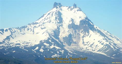 Isanotski Volcano or Ragged Jack, Unimak Island, Alaska