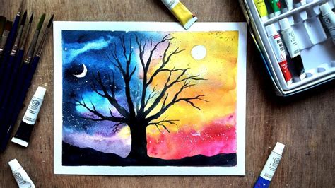 Nature Drawing Painting Watercolor Easy - doce-espera-doce