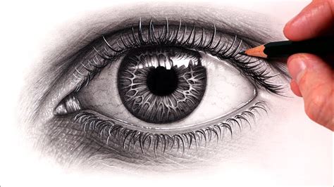 How to Draw a Realistic Eye | Step by Step Tutorial - YouTube