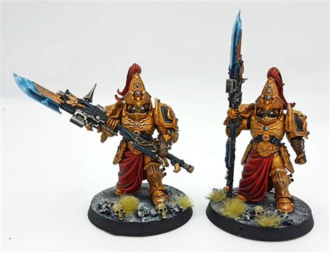 Warhammer 40k - Adeptus Custodes Custodian guard x5 painted models ...