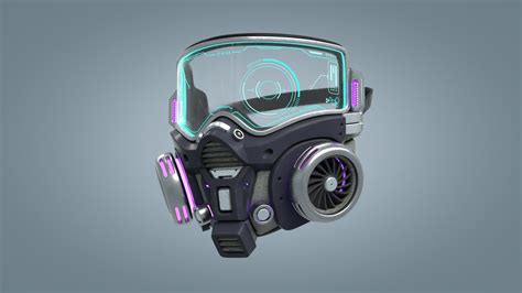 Cyberpunk Gas Mask Gasmask Model - TurboSquid 1588729