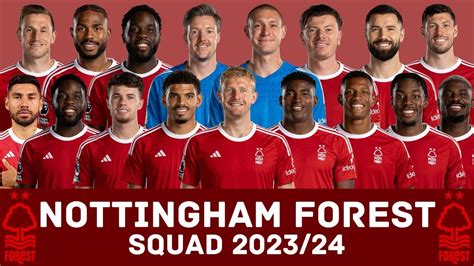 NOTTINGHAM FOREST F.C. Squad 2023/24 | Nottingham Forest | FootWorld ...