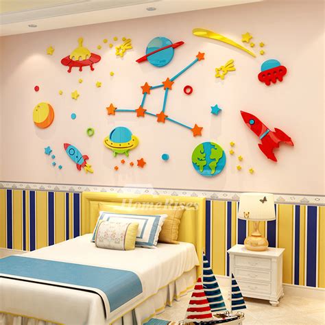 Home Wall Sticker Decoration Nursery Study Room Vinyl Kid Bedroom ...