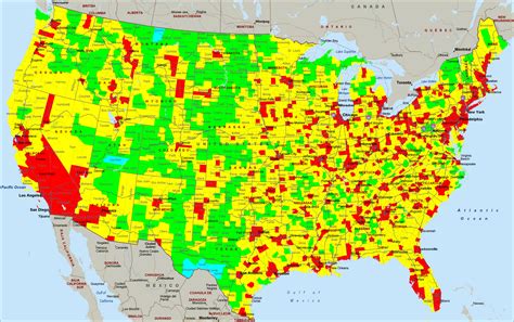 United States Air Quality Map