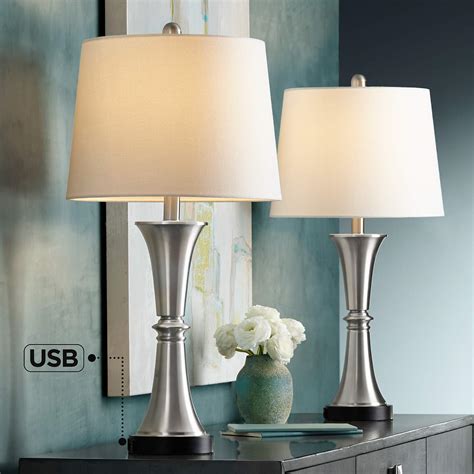 Seymore Modern Touch LED USB Table Lamps Set of 2 - #44T61 | Lamps Plus