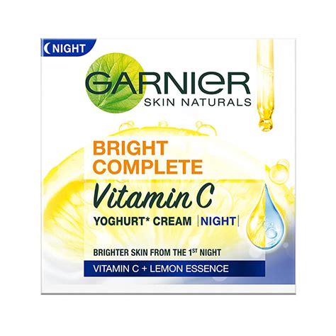 32% Off : Garnier Bright Complete VITAMIN C YOGHURT Night Cream, 40g At ...