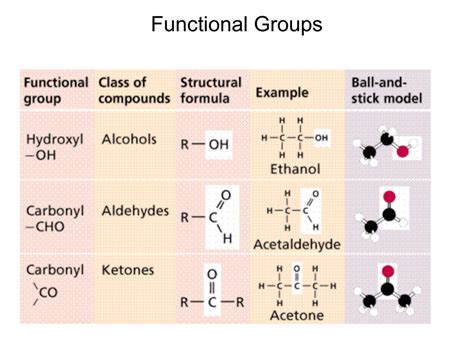 Functional Groups