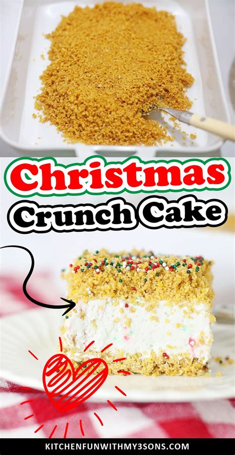 Christmas Crunch Cake | Kitchen Fun With My 3 Sons