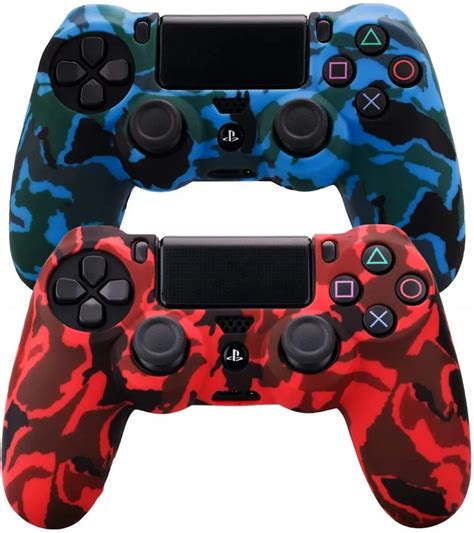 Silicone Controller Cover For PS4 Pro Slim Durable Camouflage Camo ...