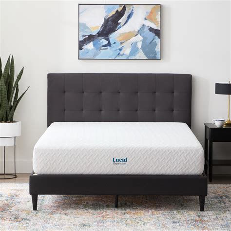 LUCID Comfort Collection 12-in Full Memory Foam Mattress In A Box ...