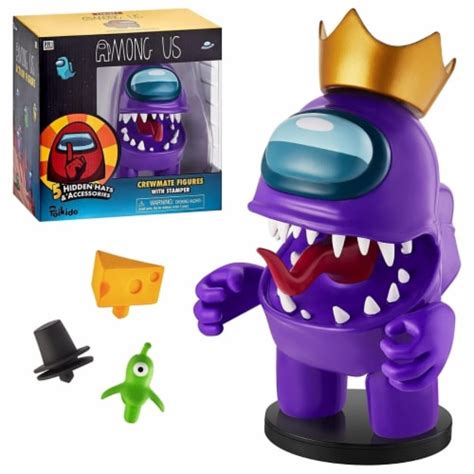 Among Us Stamper Purple Impostor Crown Hat 7 Video Game Character ...