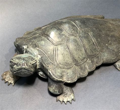 Japanese Antique Bronze Kame, Longevity Turtle. – Kuraya