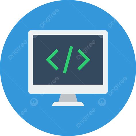 Computer Coding Clipart Transparent PNG Hd, Computer Coding Flat Icon ...