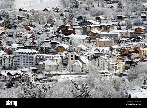 Saint Gervais Mont-Blanc village, a famous ski resort, Saint-Gervais ...