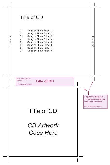 Blank Cd Jewel Case Template