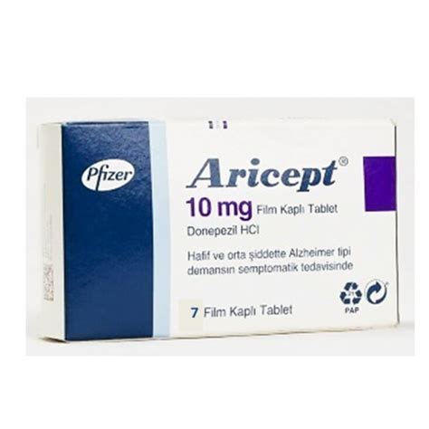 Aricept 10 mg ( Donepezil ) 7 film-coated tablets