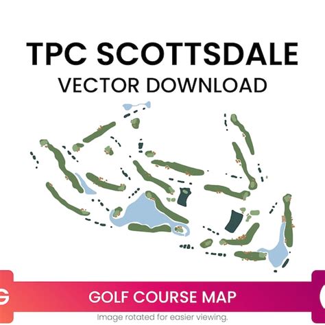 Golf Course Map Tpc Scottsdale - Etsy