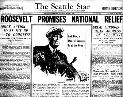 Seattle Newspapers' Support for FDR during the 1932 Election - Great ...