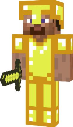 steve in gold armor | Nova Skin