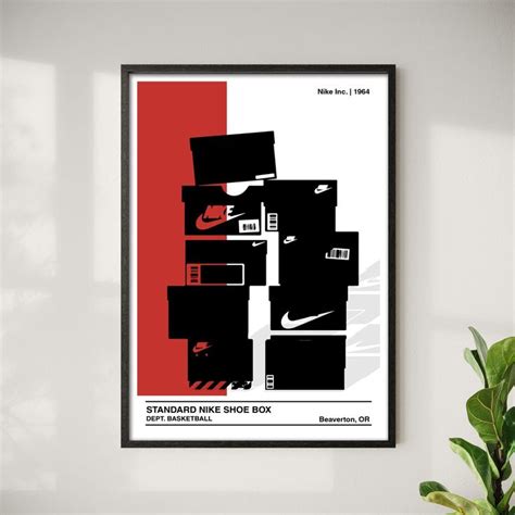 Nike Stacked Shoe Box Poster Digital Download Print Sneakerhead Wall ...