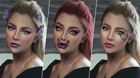 Butterfly Face Paint Ideas: 5 Butterfly Makeup Filters for Halloween ...