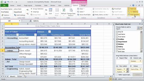 Working with Pivot Tables in Excel 2010 - Part 3 - YouTube