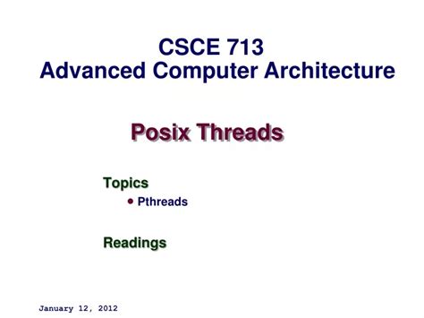 PPT - Posix Threads PowerPoint Presentation, free download - ID:9572883