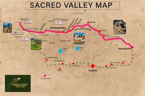 The Sacred Valley Peru Map - Eunice Rosalinde