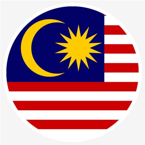 Malaysia Flag Clipart Hd PNG, Malaysia Flag Button Badge, Malaysia ...