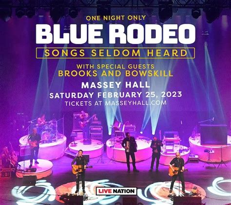 ‘Songs Seldom Heard’ at Massey Hall | BlueRodeo.com