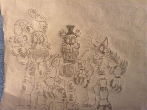 Twisted animatronics drawing : r/fivenightsatfreddys