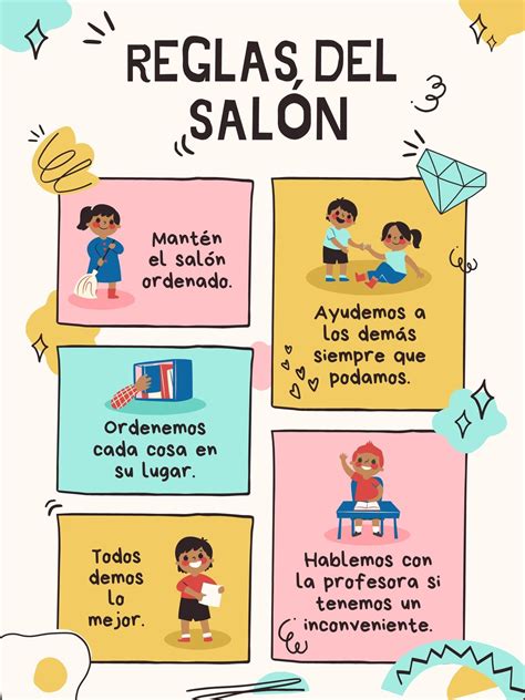 Plantillas de afiches con reglas de clase gratis | Canva