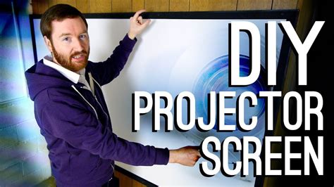 How to Build a DIY Projector Screen - YouTube