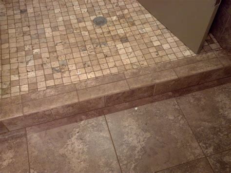 Bathroom Shower Curb Ideas | Shower floor tile, Shower tile, Non slip ...