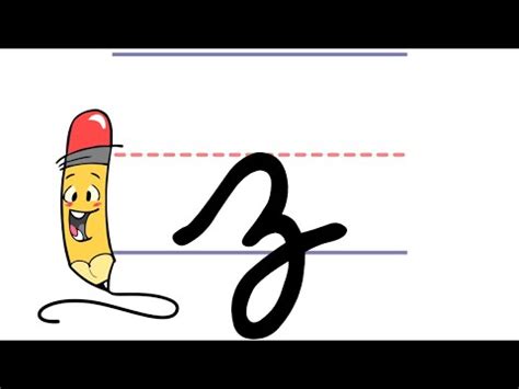 Pencil Pete's Cursive Writing - Lowercase z - YouTube