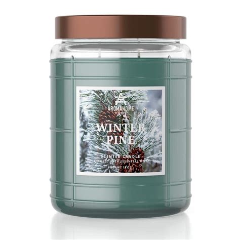 AROMAHOME BY SLATKIN & CO 18 oz. Winter Pine Scented Candle Jar HD-AHC ...