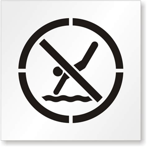 No Diving Signs | Diving Rules Signs