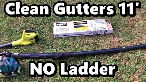 Clean Out Gutters WITHOUT Using a Ladder - Ryobi 18V Blower & WORX ...