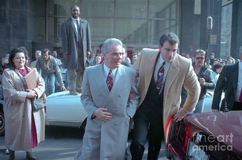 John Gotti Being Escorted Through Crowd Photograph by Bettmann - Fine ...