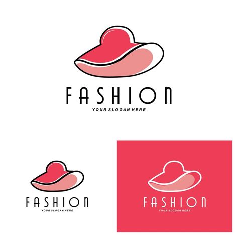 Women's Hat Logo Design Illustration Fashion beauty accessories, and ...