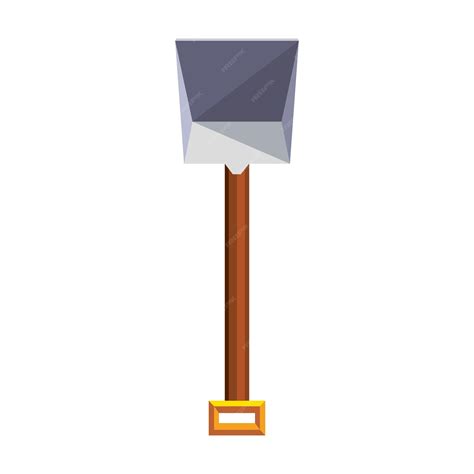 Premium Vector | Spade shovel flat vector