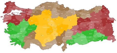 Map of Turkey - Guide of the World