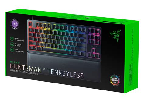 Razer Huntsman V2 Tenkeyless Optical Clicky Purple Switch Wired Gaming ...