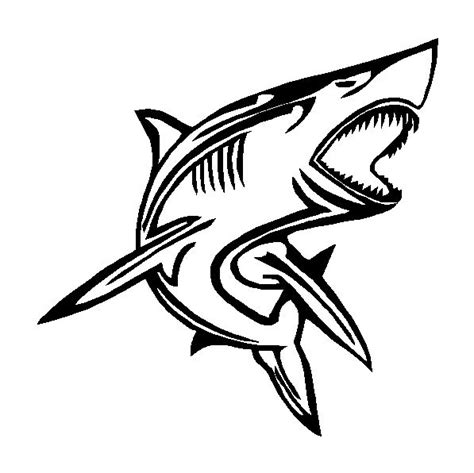 Tribal Shark Vinyl Decal Car Truck Boat Window Body Sticker – Kandy ...